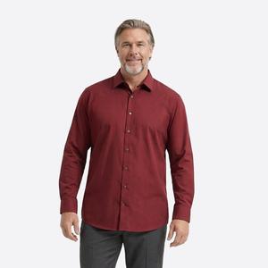 Mens Big & Tall Christian Aujard Stretch Dress Shirt - Cherry